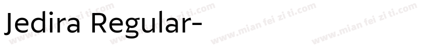 Jedira Regular字体转换